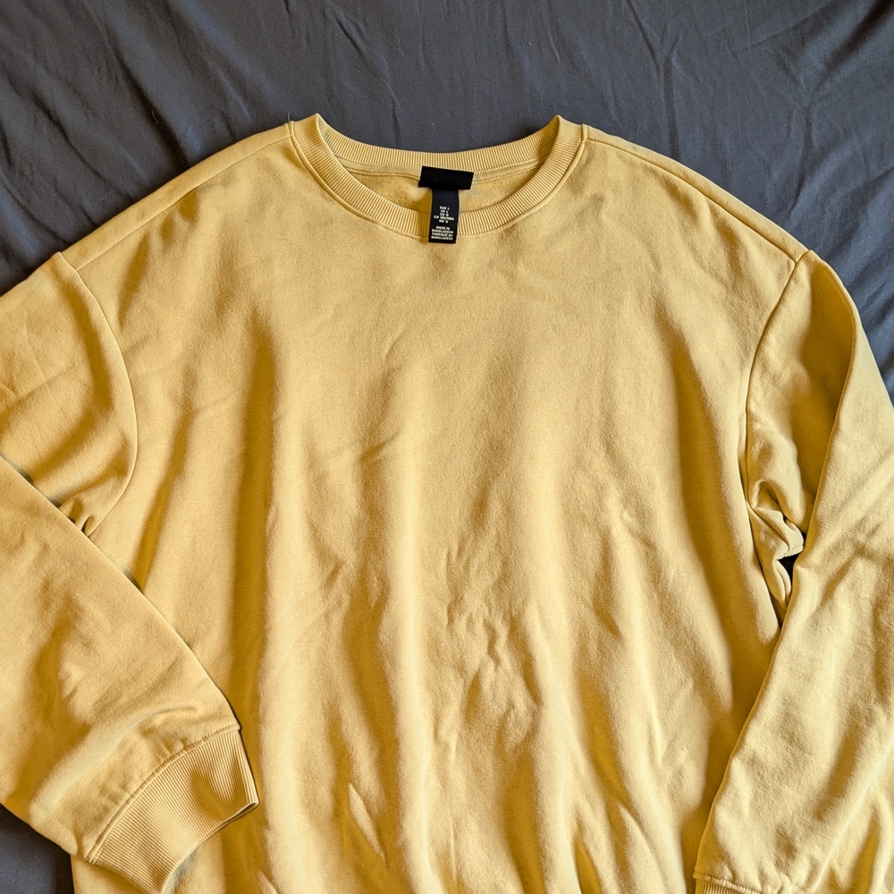 H&M Relaxed Fit Sweatshirt - Yellow